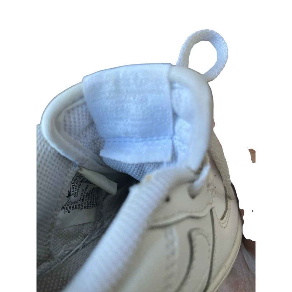 Nike Air Force 1 Low Triple White Sneakers Shoes 314194-117 Child Size 7C